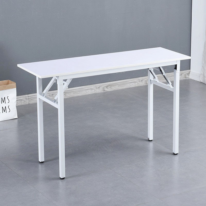 White Folding Table, Simple Office Desk, Photography Table, Bedroom Study Table, Single-Person Rectangular Manicure Table