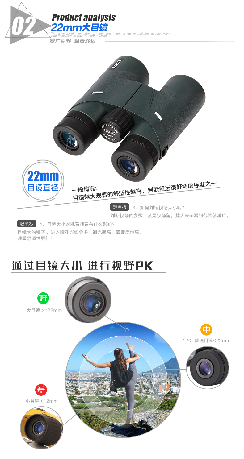 BOSMA Boguan Silver Tiger 2 thế hệ HD Ánh sáng ban đêm tầm nhìn thấp - Kính viễn vọng / Kính / Kính ngoài trời mua kính viễn vọng