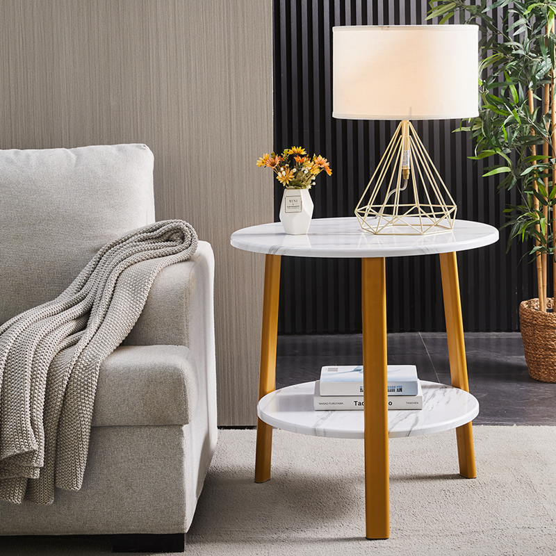 Home small coffee table small apartment table simple living room small round table bedside table creative sofa side table Nordic side cabinet