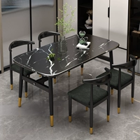 120*80 Table Blackstone +4 темно -зеленый стул Cornography