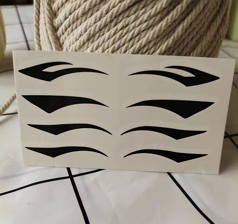 Stage Makeup Opera Thick black Exaggerated Eyelachline Sticker Eyellate FLOWER NIGHTCLUB PRINTED POST WATERPROOFING NOT DROPPING ONE 4 PAIRS