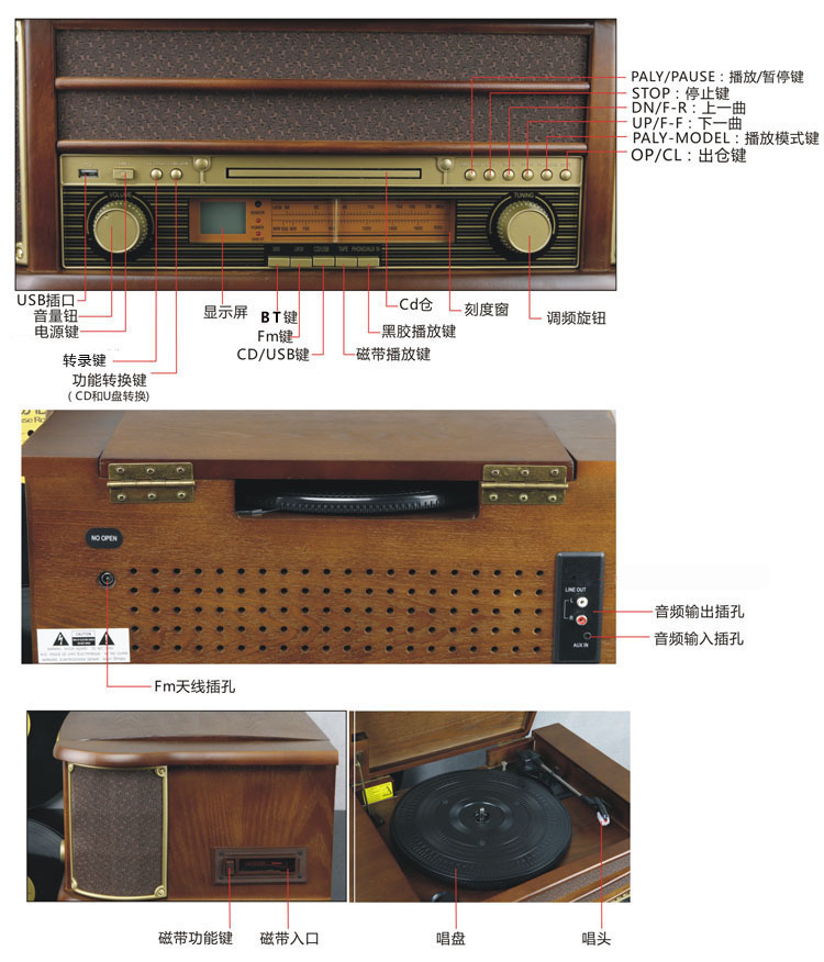 đầu đĩa than kenwood	 Hengxin xuất khẩu máy ghi âm cổ LP ghi đĩa vinyl máy ghi âm retro máy CD ổ đĩa băng radio retro - Máy hát 	đầu đĩa than loại nào tốt