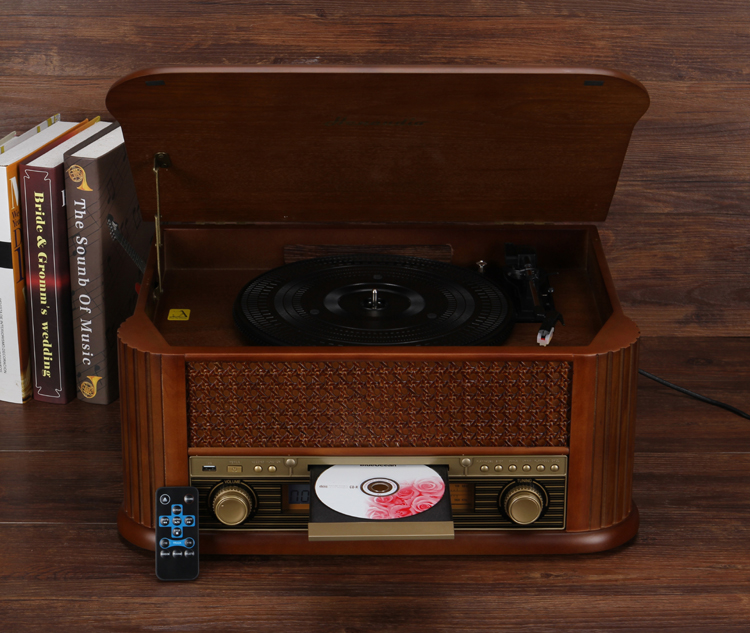 bán máy nghe nhạc đĩa than cổ	 Máy ghi âm LP Hengxin retro ghi âm máy nghe nhạc ghi đĩa cũ lỗi máy cd máy phát radio Bluetooth cassette - Máy hát 	đầu đĩa than denon dp-1200