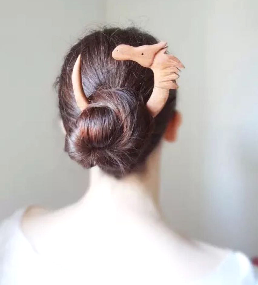 Special hair accessories, circular sandalwood, magpie, swallow hairpin, unicorn, zodiac horse hairpin, rabbit, creative