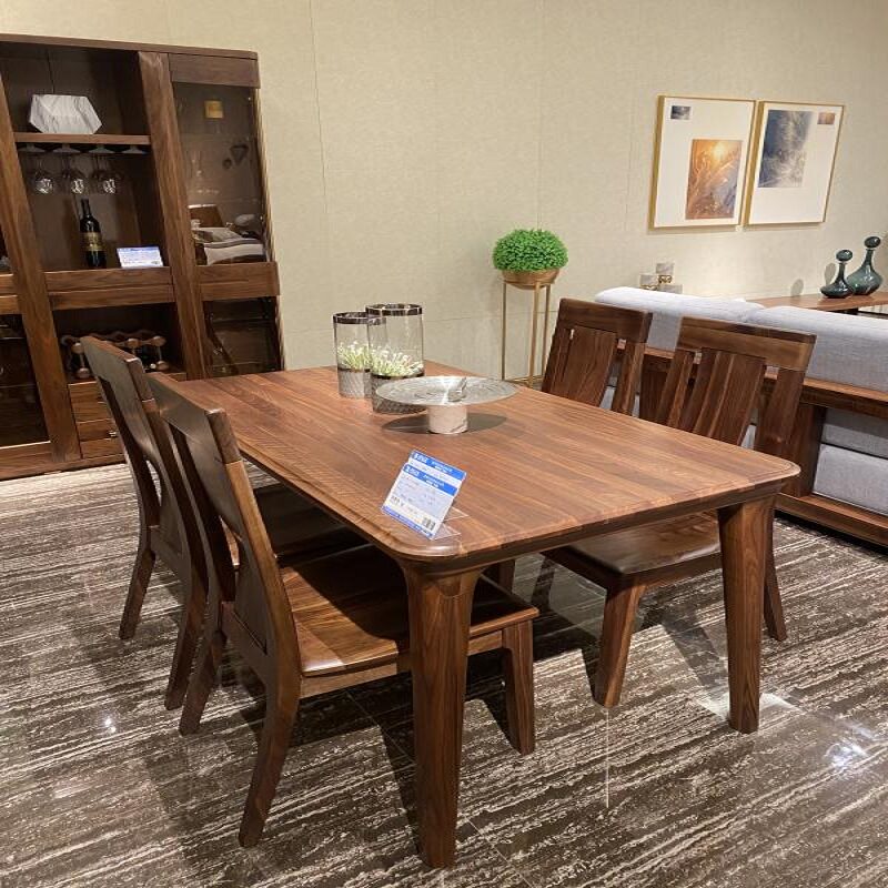 The Lai's furniture HM-A7-H01-A* HM-A8-I03 * 4 dining table chairs