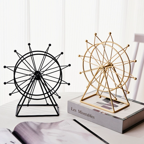 Современное креативное украшение для гостиной, крутящиеся настольное колесо обозрения для офиса, простой и элегантный дизайн