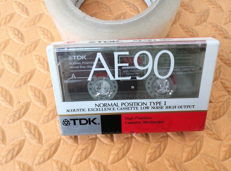New TDK AE 90 min blank tape tape tape