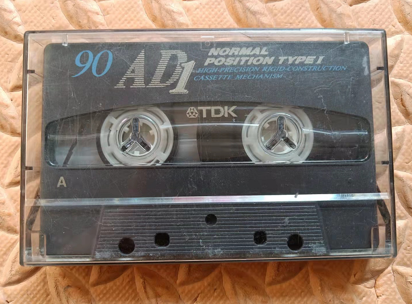 Secondhand TDK 90 AD1 tapes of the cassette tape