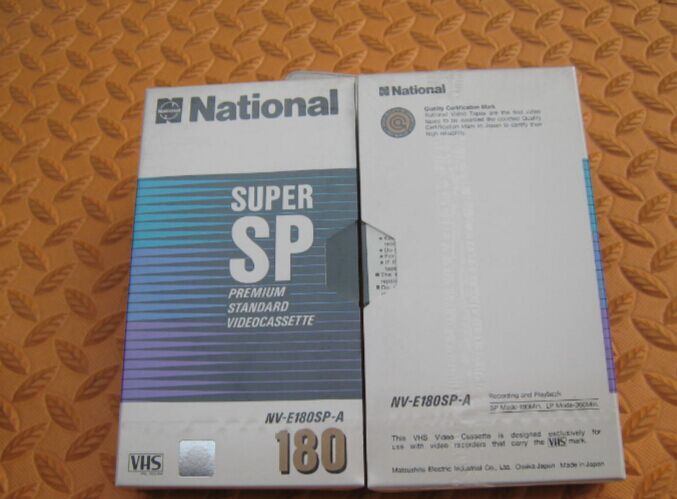 New Nissan National Panasonic NV-E180SP-A blank video tape 180 minutes single price