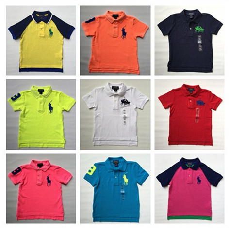 In-Stock Genuine American Ralph Lauren Children's Clothing Malaysian Label T-Shirt Polo Shirt