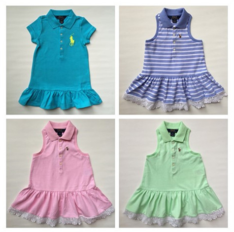 In-Stock Genuine American Ralph Lauren Girls' Polo Dress