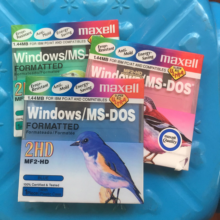 1 maxell floppy disk 1.44M 3.5 inch floppy disk MF2HD disk A disk embroidery patch machine