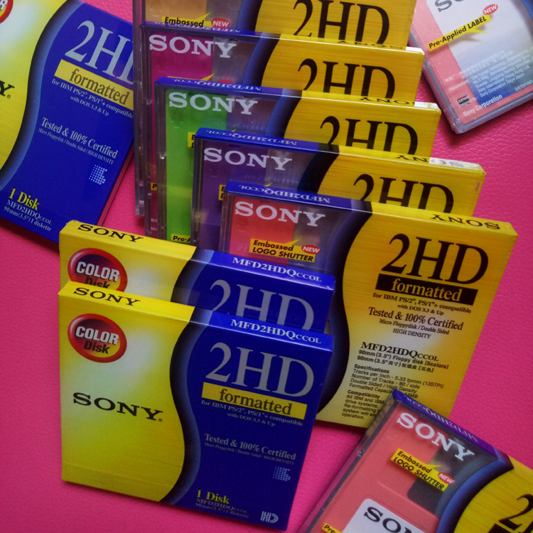 5-piece price SONY SONY floppy disk 3 5-inch disk 1 44M computer floppy disk A disk Textile machine disk