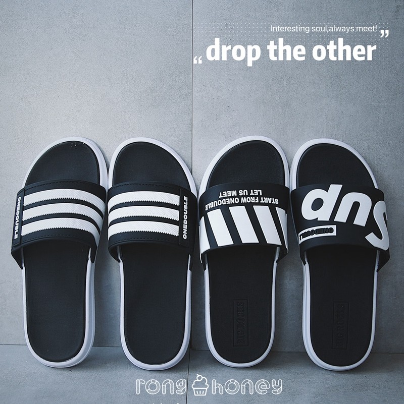 Japan Boomer Slippers Male Summer Fashion Outside Wearing Korean version Trend cool dragging Soft bottom outdoor beach shoes Anti-slip word drag