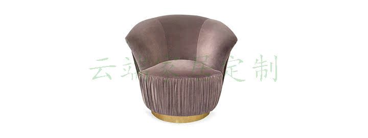 Countess Ghế giải trí Câu lạc bộ khách sạn cao cấp Kiểu mẫu Phòng đơn Flannel Sofa Thiết kế nội thất - Đồ nội thất thiết kế ghế sofa đơn