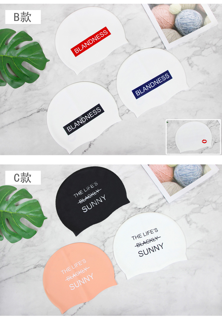 Insm không thấm nước Earmuffs silicone mũ bơi nữ tóc dài lớn không đầu unisex dành cho người lớn mùa xuân mũ bơi 	mũ bơi silicon cao cấp
