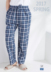 Quần ngủ mỏng cao dài cotton nam mùa thu và mùa đông nhà cha mẹ quần kẻ sọc mềm mại giản dị lỏng cao eo cao cotton quần kaki nam Quần tây