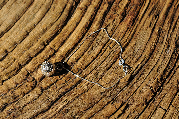 Vòng tay bạc sterling, gói, nhang, hộp kho báu, có thể mở, gửi bóng hương - Sản phẩm hương liệu huong nhang