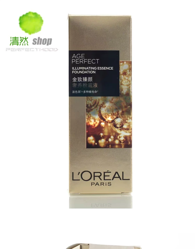 Quầy hàng nội địa LOreal Gold Intensive Luxurious Nourishing Liquid Foundation 30ml Kem nền chống lão hóa Light Lines Concealer Liquid Foundation - Nền tảng chất lỏng / Stick Foundation