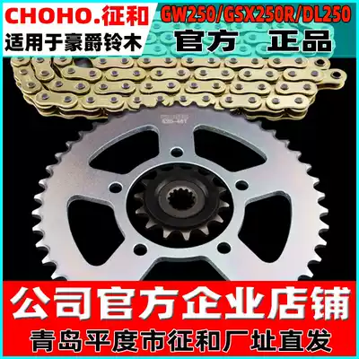 Suitable for Haojue GW Travel regular version DL GSX250R and silent oil seal chain large tooth disc sleeve sprocket