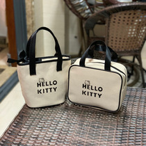 Fog flower women bag linen handbag small fragrant wind portable small bag hello kitty bag mobile phone bag cosmetic bag