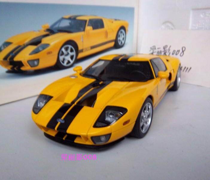 O Rio Tinto 1:18 Autoart Ford FORD GT yellow car model collection