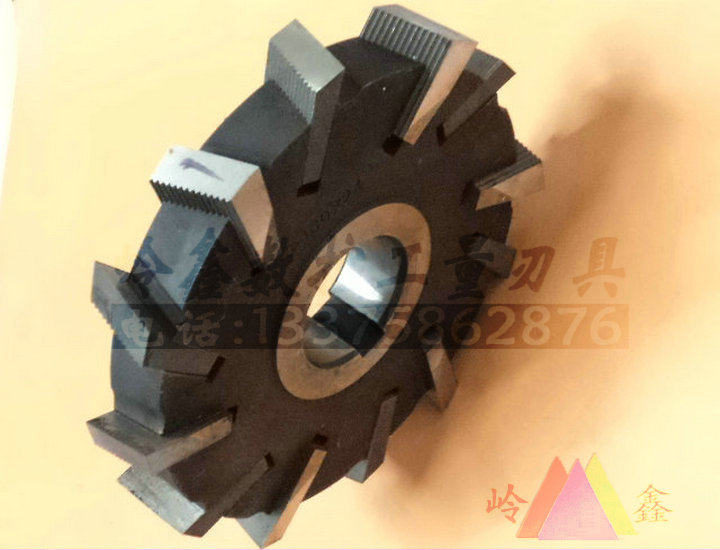 Authentic Ha Yigong toothed three-sided edge milling cutter 160*14 16 20 25 28 Toothed three-sided blade