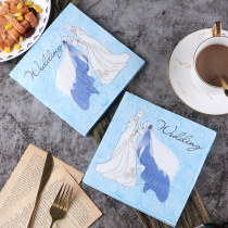 New printed napkin paper towels color face towels paper Wedding Napkins Napkins aperitif B36