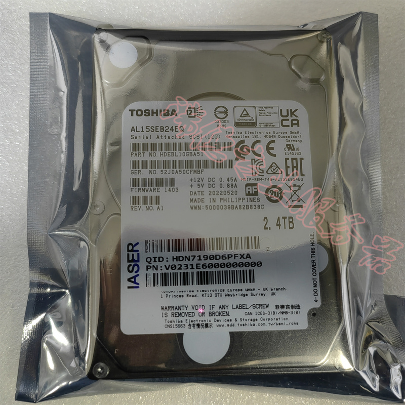 Toshiba Toshiba Al15Seb24Eq 2.4t 10K 12g Sas Comes with a One-Year Warranty and Is Genuine Toshiba Toshiba Al15Seb24Eq 2.4t 10K 12g Sas Comes with a One-Year Warranty and Is Genuine