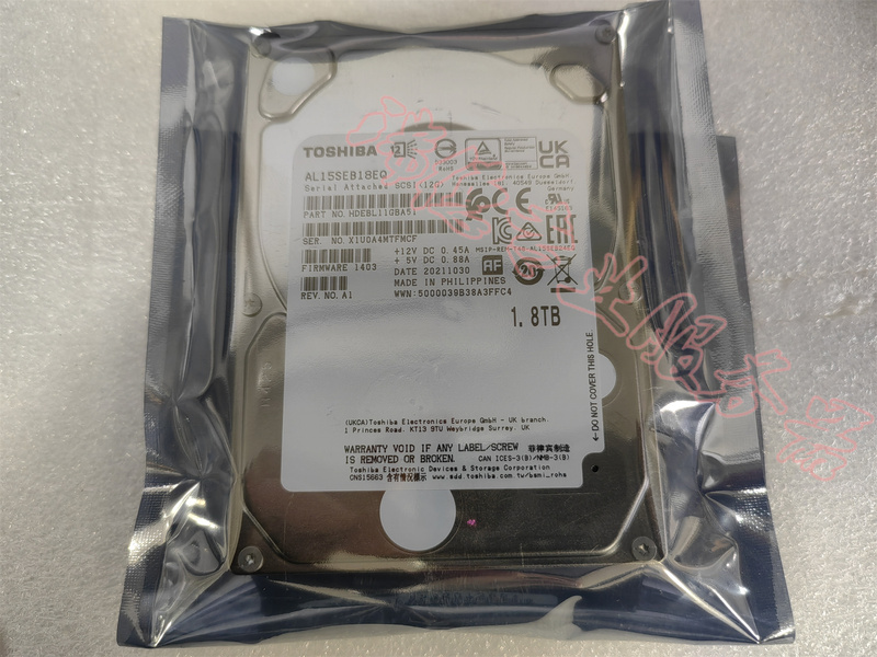 Toshiba Toshiba Al15Seb18Eq 1.8t 10K 12g Sas 1-Year Warranty New Stock