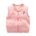 Chất liệu cotton 2 lớp nguyên chất cộng với nhung dày đứng cổ áo vest bé trai và bé gái mùa đông ấm áp vest vest giản dị J0086 gile đẹp bé trai bé gái Áo ghi lê