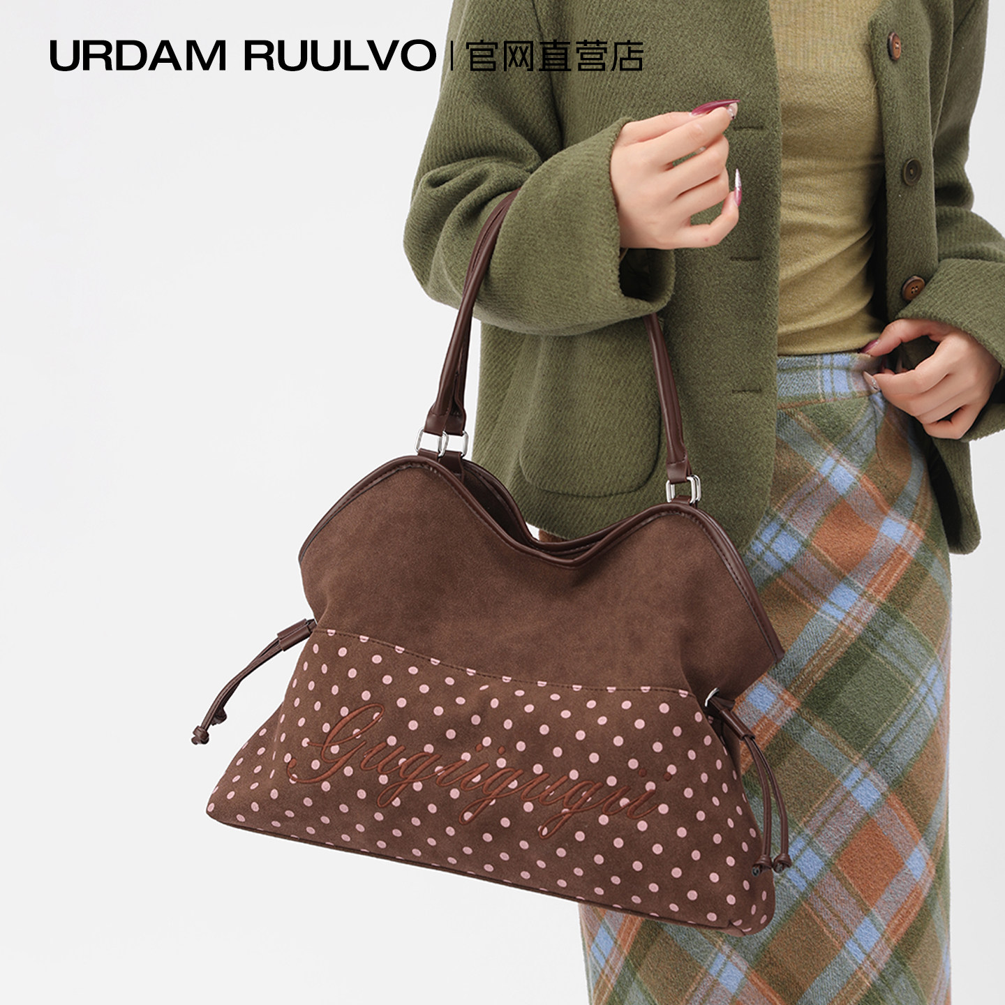 UR波点托特包:大容量复古单肩包,让你轻松出行 -托特包-淘宝好物网