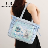 Мультяшная сумка через плечо, вместительная и большая сумка на одно плечо