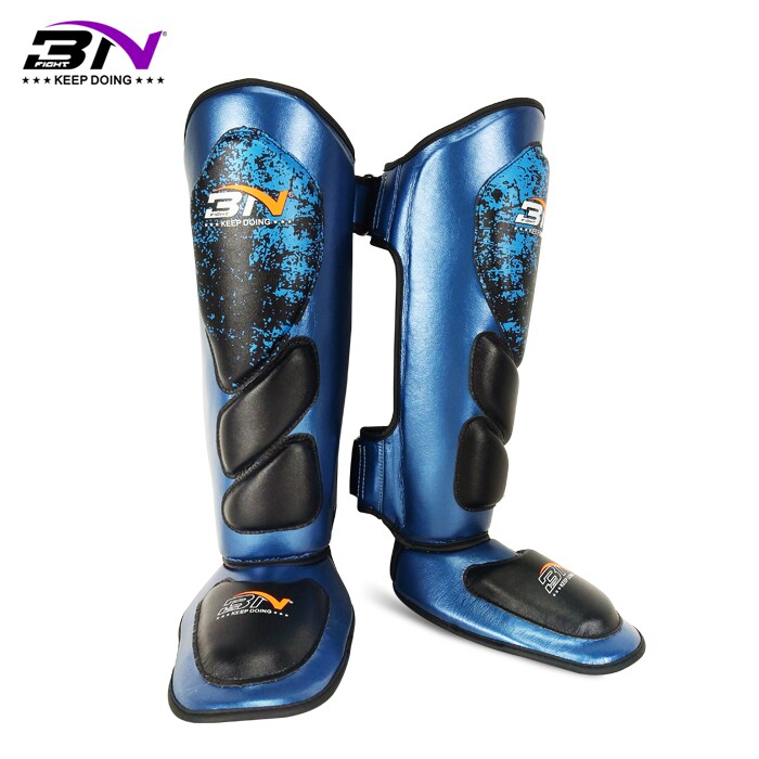 BN high-end microfiber leather Thai leg protector Boxing leg protector Muay Thai Sanda body training competition protective equipment sports