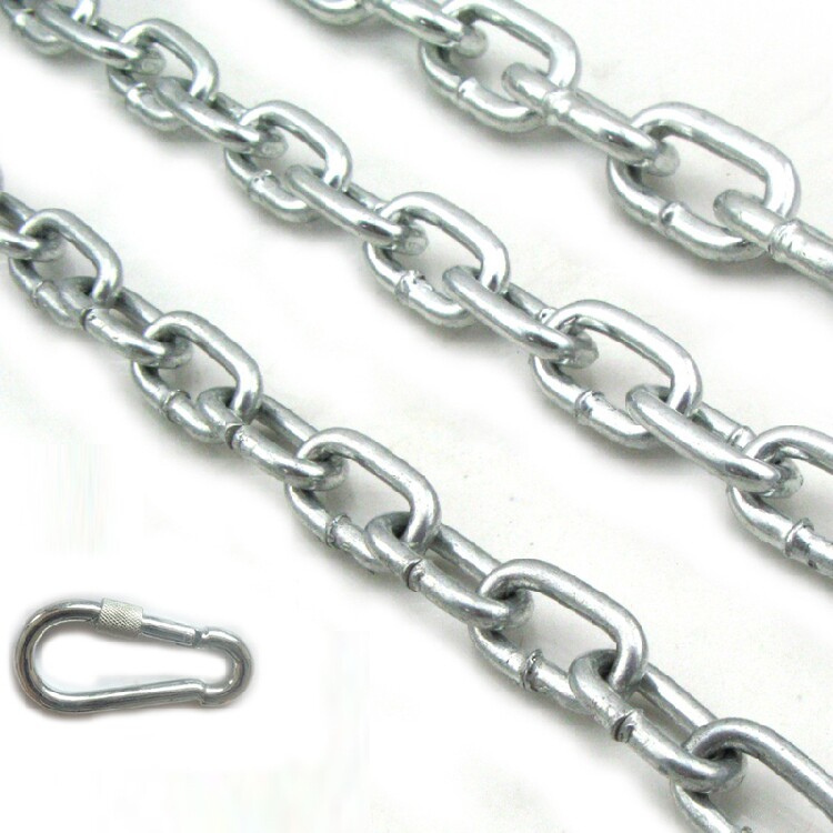 Boxing Sandbag Sandbag Training 6mm Chain Lengthened 1 m Iron Chain Send Double Insurance Mountaineering Buckle 