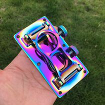 New fishing box umbrella frame fishing box stainless steel folding umbrella frame double hole positioning conjoined umbrella frame dazzling anti-wind umbrella frame