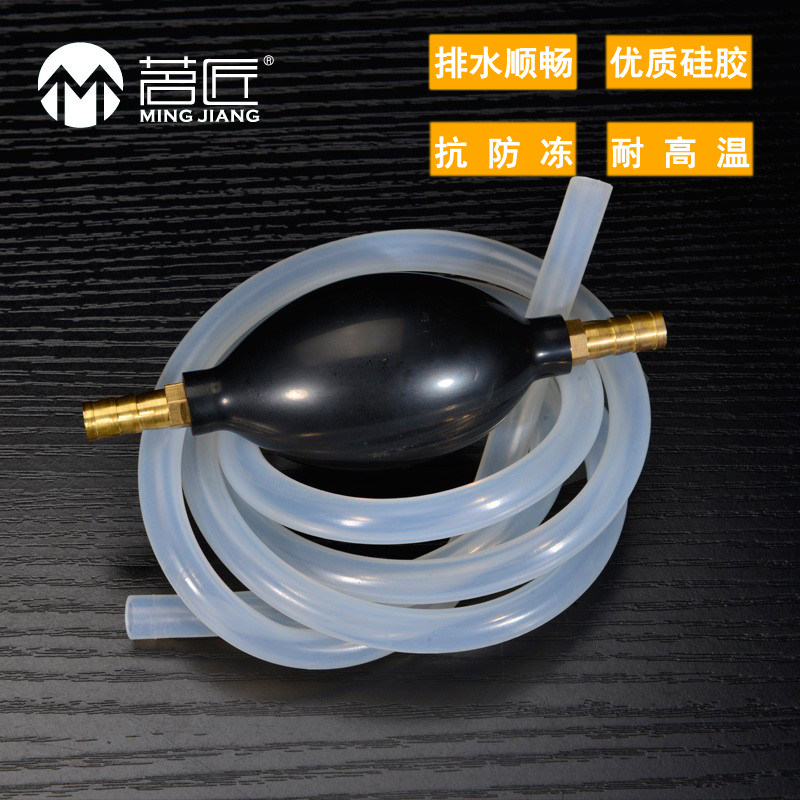 Tea Drinking Artisan Tea Ware Accessories Tea Tray Drain Pipe With Absorbent Ball Rubber Pure Copper Water Outlet Connector Hose Size