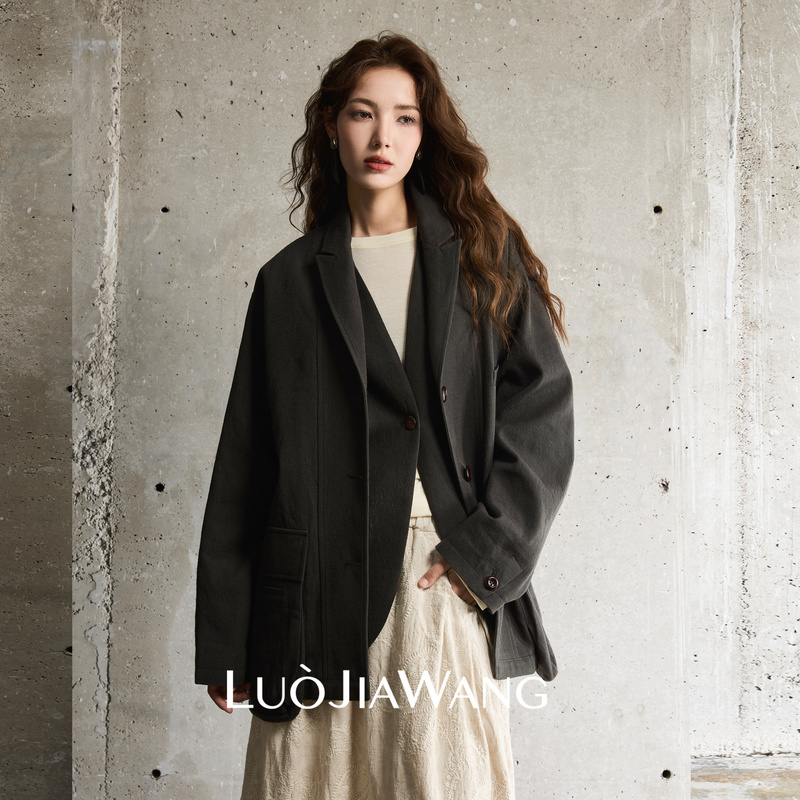 High-End Commuter Style | Loose Overzise Gray Casual Blazer for Women, New Spring Style High-End Commuter Style | Loose Overzise Gray Casual Blazer for Women, New Spring Style