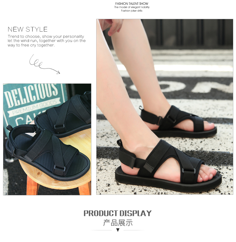 Giày sandal nam mùa hè 2018 phiên bản mới của Hàn Quốc của đôi dép chống trượt xu hướng thời trang cá tính giày gucci nam