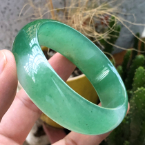 Floating flower ice Dongling jade bracelet natural jade Women wide jade bracelet jade lady bracelet oil delicate and delicate