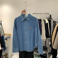 Южнокорейский весенний свежий товар, джинсовая рубашка, в корейском стиле, с вышивкой