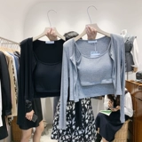 Товар, весенняя летняя майка, наплечники, лонгслив, тонкая футболка, универсальный комплект, 2025 года