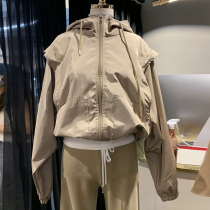 2021 Korea Dongdaemun Autumn New Fashion loose casual Joker hooded jacket female foreign style long sleeve coat