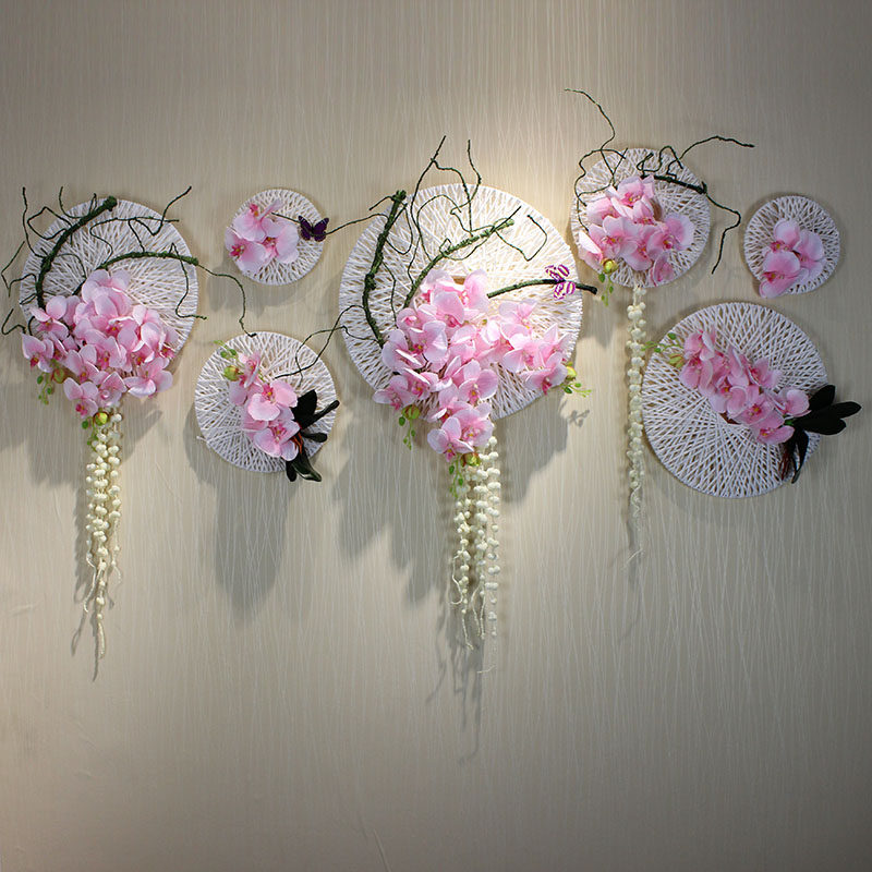 Chinese rattan wall decoration wall decoration creative wall three-dimensional wall hanging piece living room sofa background wall hanging painting decoration