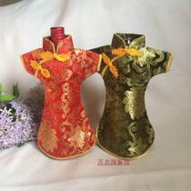 Китайская Wind Silk Wine Bottle Set Red Wine Cover Red Wine Dust Cover China Wind Fin