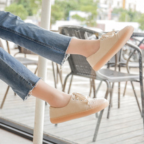 Small leather shoes female English style 2021 spring new retro college style lace students Korean version of Wild flat sole shoes