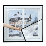 Ветрозащитная зимняя удерживающая тепло штора с уплотнителем, защищающий от холода термос, ткань