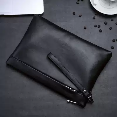 2021 new leather handbag men's trend Korean clutch bag large capacity sheepskin soft leather men's handbag