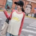 Áo bà bầu mới 2019 Áo xuân cho nữ thời trang Hàn Quốc Áo bà bầu dài tay cotton dài buông thả mùa xuân và mẫu mùa thu - Áo thai sản váy bà bầu Áo thai sản