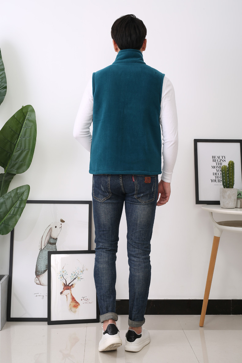 Áo vest lông cừu tùy chỉnh vest nam và nữ cotton vest logo siêu thị tình nguyện làm việc ấm áp quần áo các kiểu áo vest nữ hàn quốc
